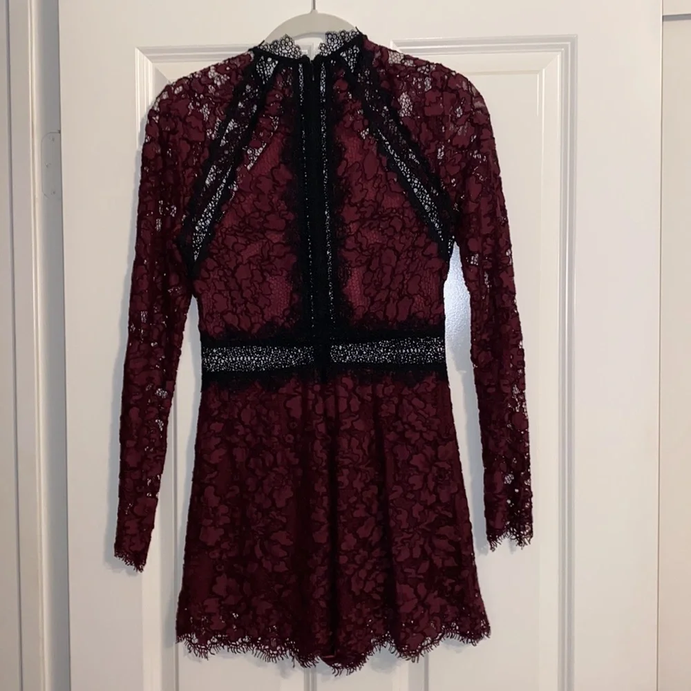 Alexis Eva Long Sleeve Lace Romper - Picture 8 of 9